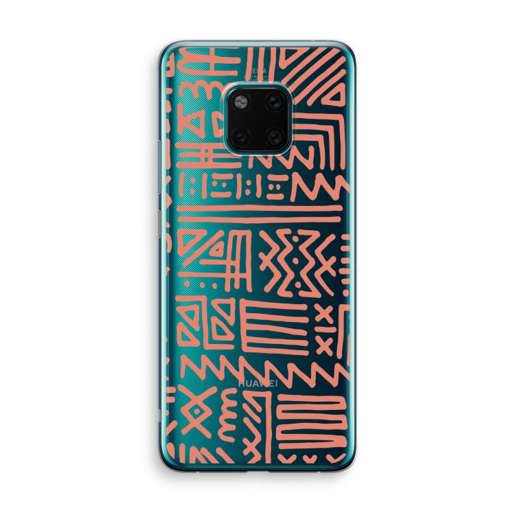 Marrakech Pink: Huawei Mate 20 Pro Transparant Hoesje