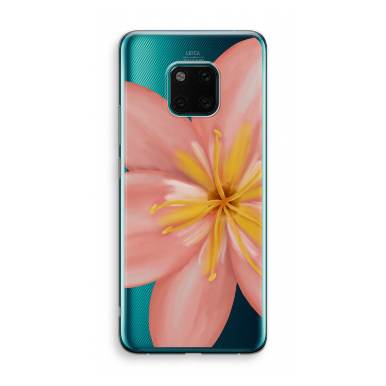 Pink Ellila Flower: Huawei Mate 20 Pro Transparant Hoesje