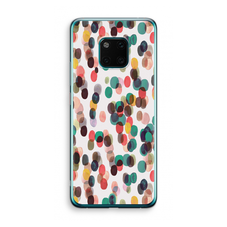 Tropical Dots: Huawei Mate 20 Pro Transparant Hoesje