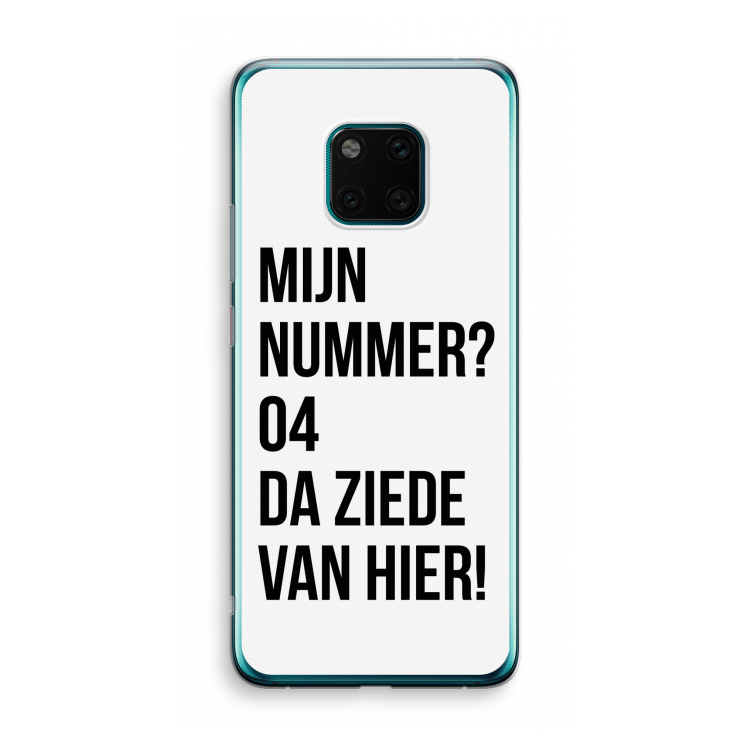 Da ziede van hier: Huawei Mate 20 Pro Transparant Hoesje