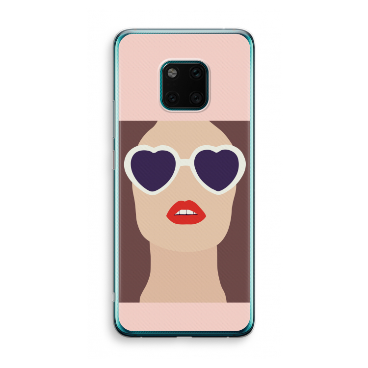 Red lips: Huawei Mate 20 Pro Transparant Hoesje
