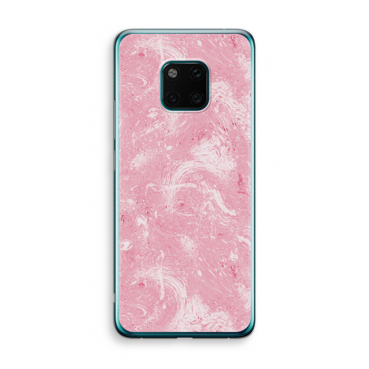 Abstract Painting Pink: Huawei Mate 20 Pro Transparant Hoesje