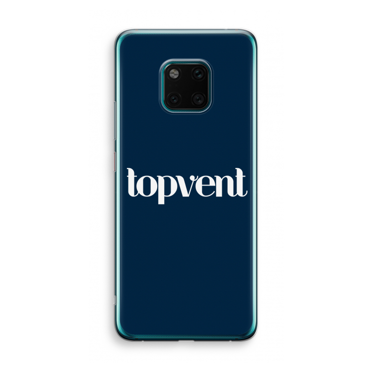Topvent Navy: Huawei Mate 20 Pro Transparant Hoesje