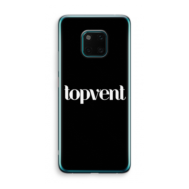 Topvent Zwart: Huawei Mate 20 Pro Transparant Hoesje