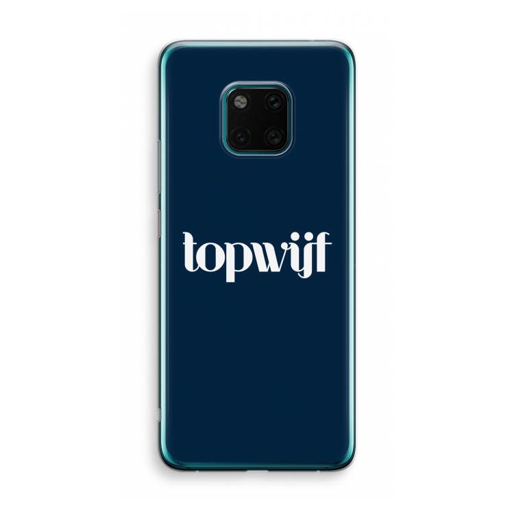 Topwijf Navy: Huawei Mate 20 Pro Transparant Hoesje