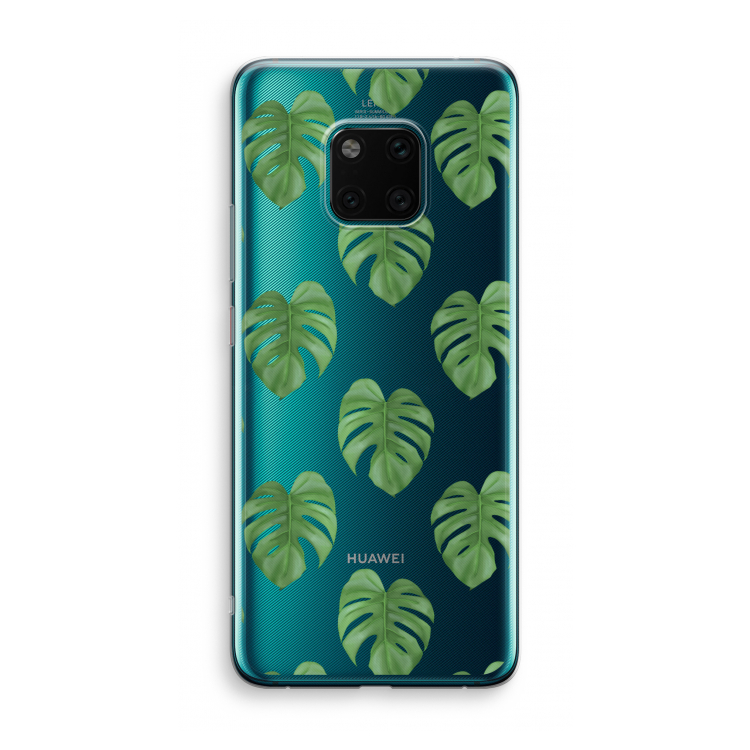 Monstera leaves: Huawei Mate 20 Pro Transparant Hoesje
