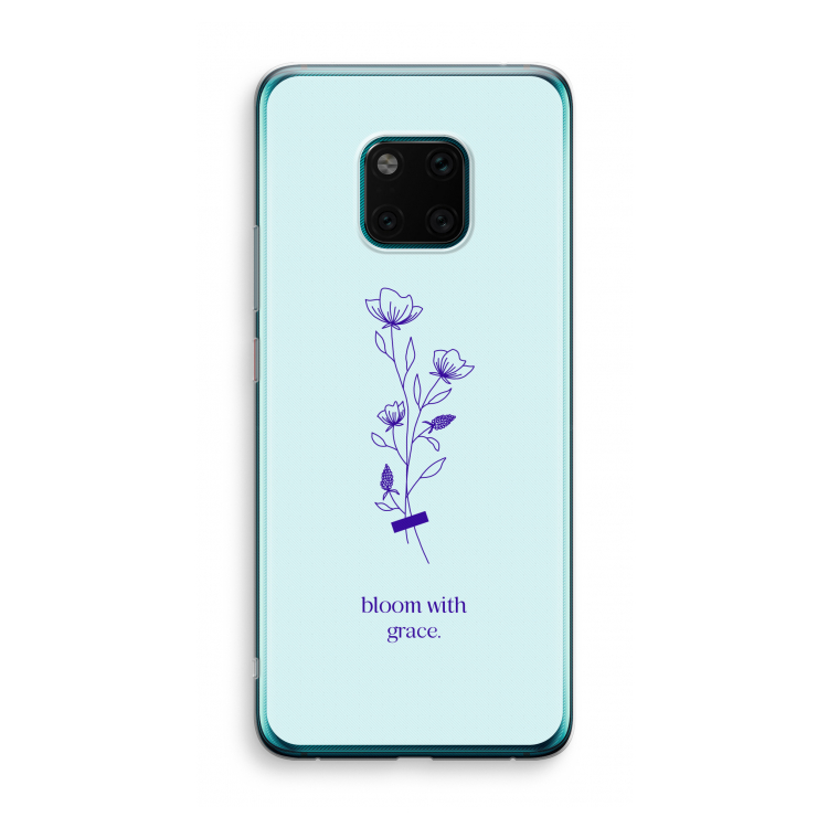Bloom with grace: Huawei Mate 20 Pro Transparant Hoesje