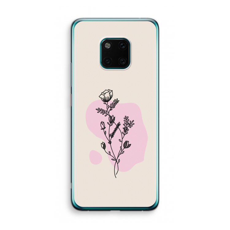 Roses are red: Huawei Mate 20 Pro Transparant Hoesje