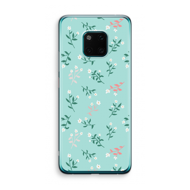 Small white flowers: Huawei Mate 20 Pro Transparant Hoesje
