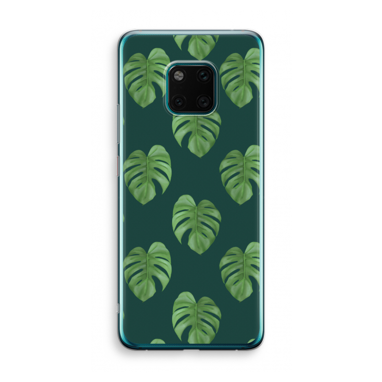 Monstera leaves: Huawei Mate 20 Pro Transparant Hoesje