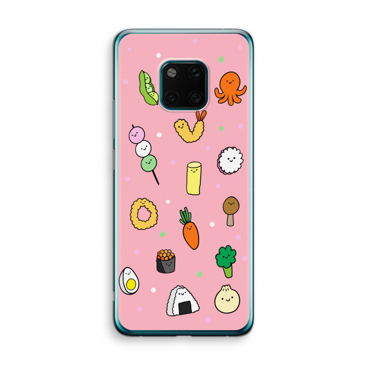 Happy bento friends: Huawei Mate 20 Pro Transparant Hoesje