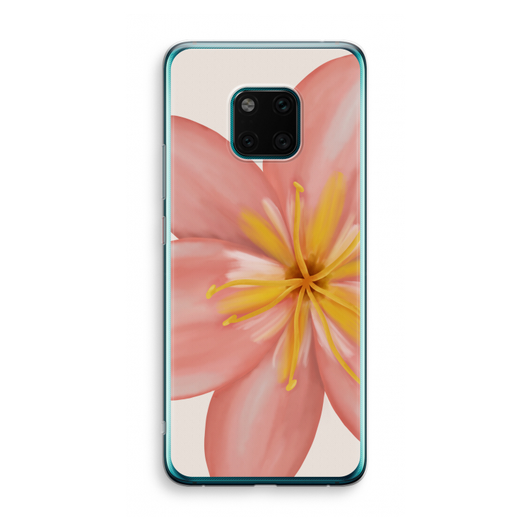 Pink Ellila Flower: Huawei Mate 20 Pro Transparant Hoesje