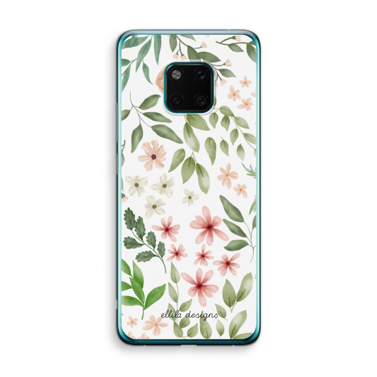 Botanical sweet flower heaven: Huawei Mate 20 Pro Transparant Hoesje