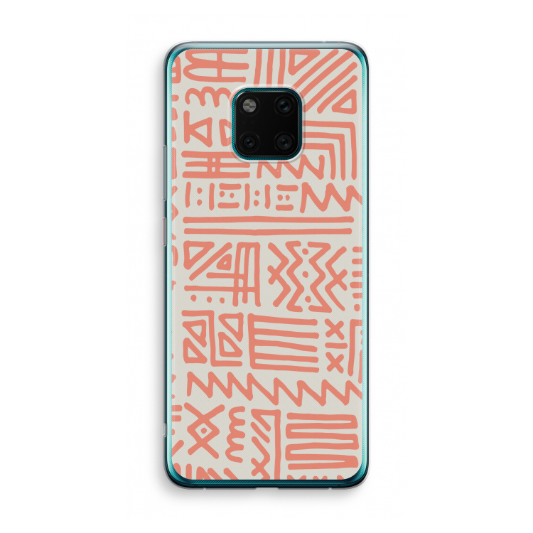 Marrakech Pink: Huawei Mate 20 Pro Transparant Hoesje
