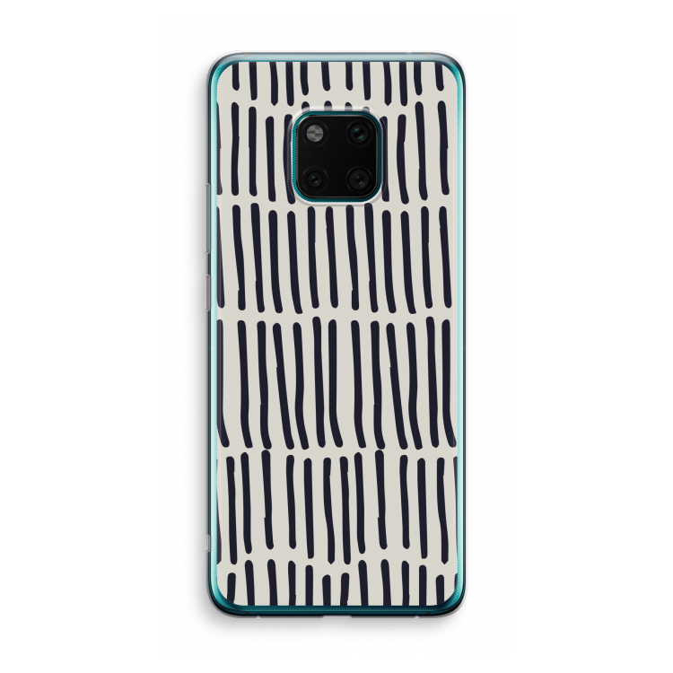 Moroccan stripes: Huawei Mate 20 Pro Transparant Hoesje