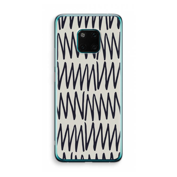 Marrakech Zigzag: Huawei Mate 20 Pro Transparant Hoesje