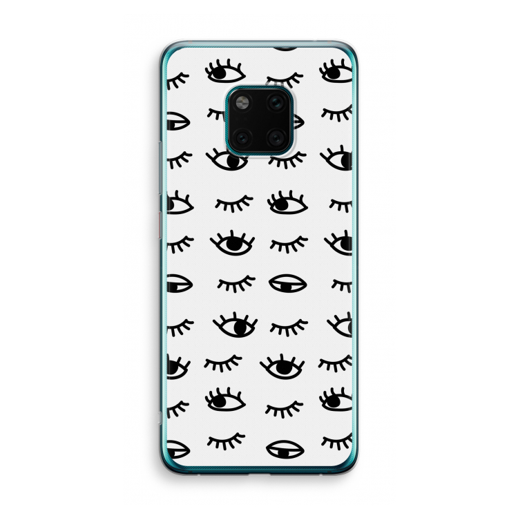 Eye pattern #2: Huawei Mate 20 Pro Transparant Hoesje