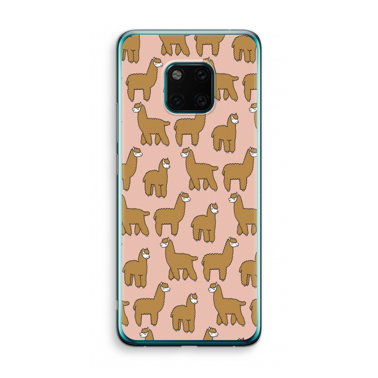 Alpacas: Huawei Mate 20 Pro Transparant Hoesje
