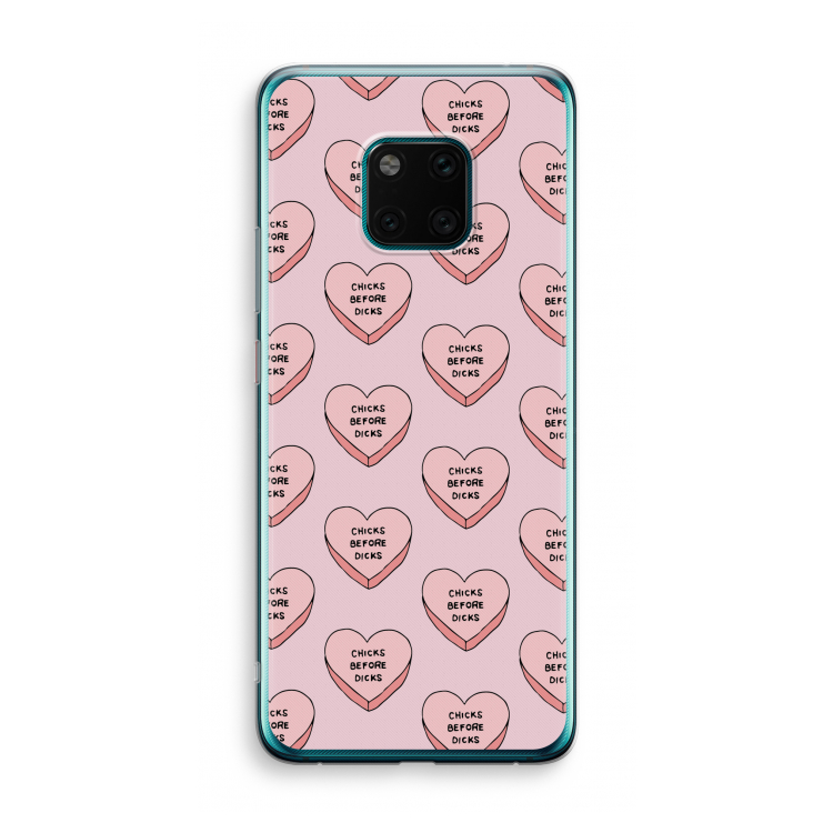 Chicks before dicks: Huawei Mate 20 Pro Transparant Hoesje