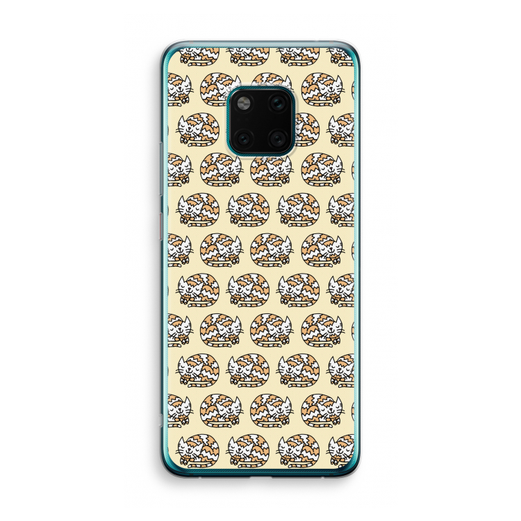 Slapende poes: Huawei Mate 20 Pro Transparant Hoesje