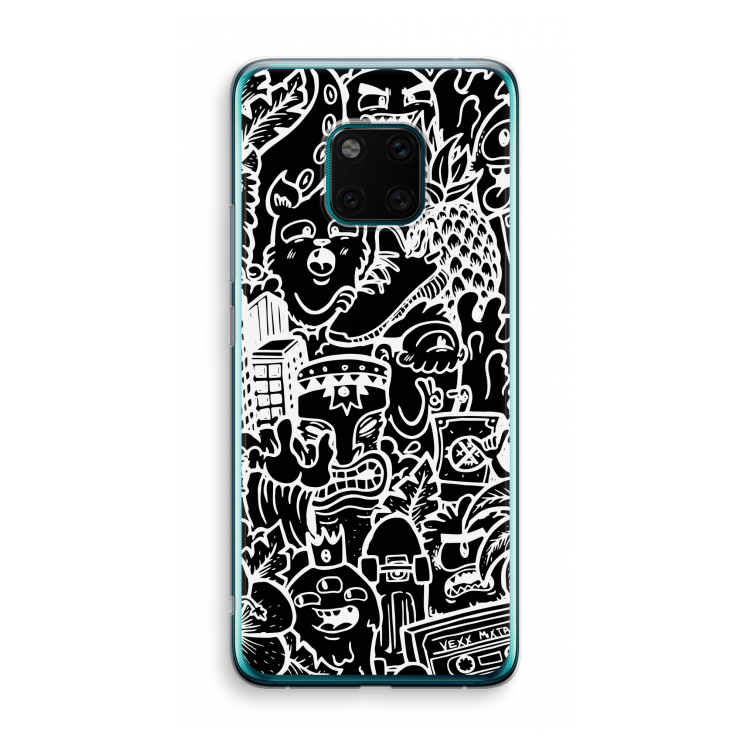 Vexx Black Mixtape: Huawei Mate 20 Pro Transparant Hoesje
