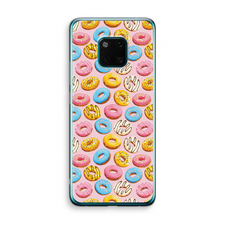 Pink donuts: Huawei Mate 20 Pro Transparant Hoesje