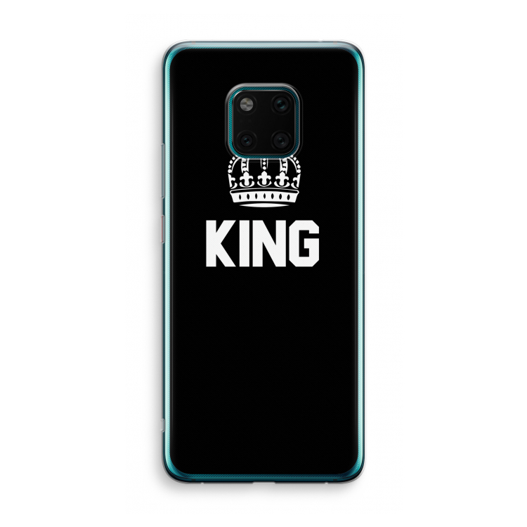 King zwart: Huawei Mate 20 Pro Transparant Hoesje