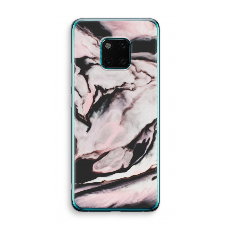Roze stroom: Huawei Mate 20 Pro Transparant Hoesje
