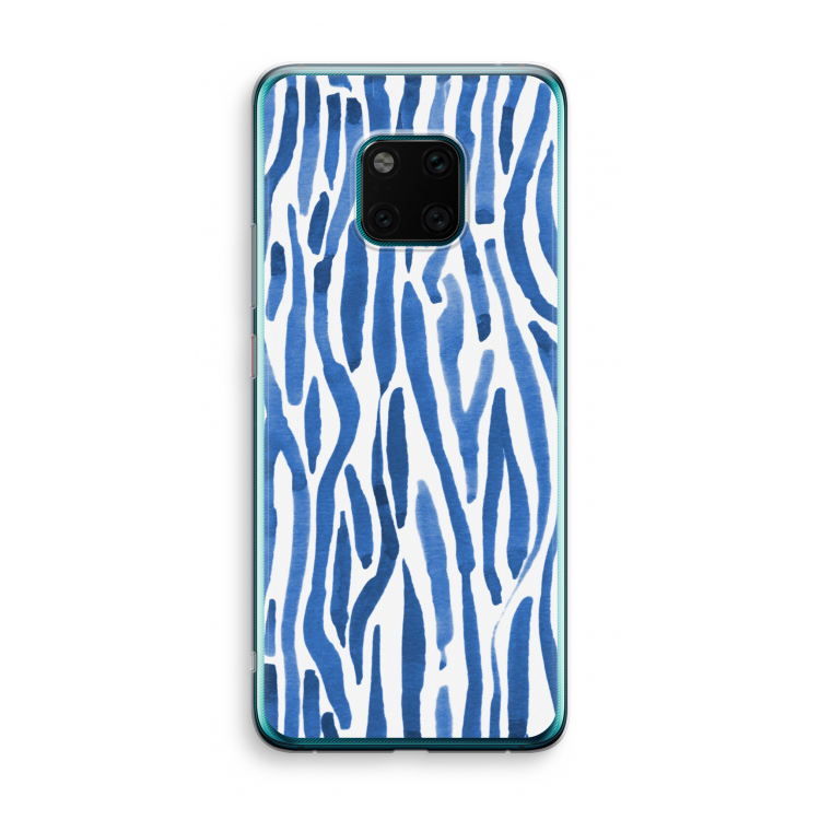 Blauwe nerven: Huawei Mate 20 Pro Transparant Hoesje