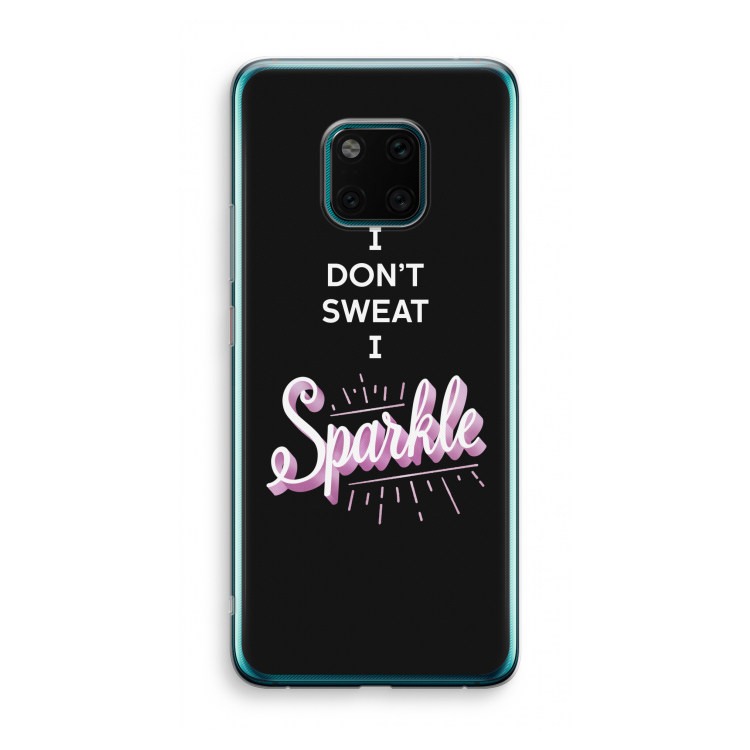 Sparkle quote: Huawei Mate 20 Pro Transparant Hoesje