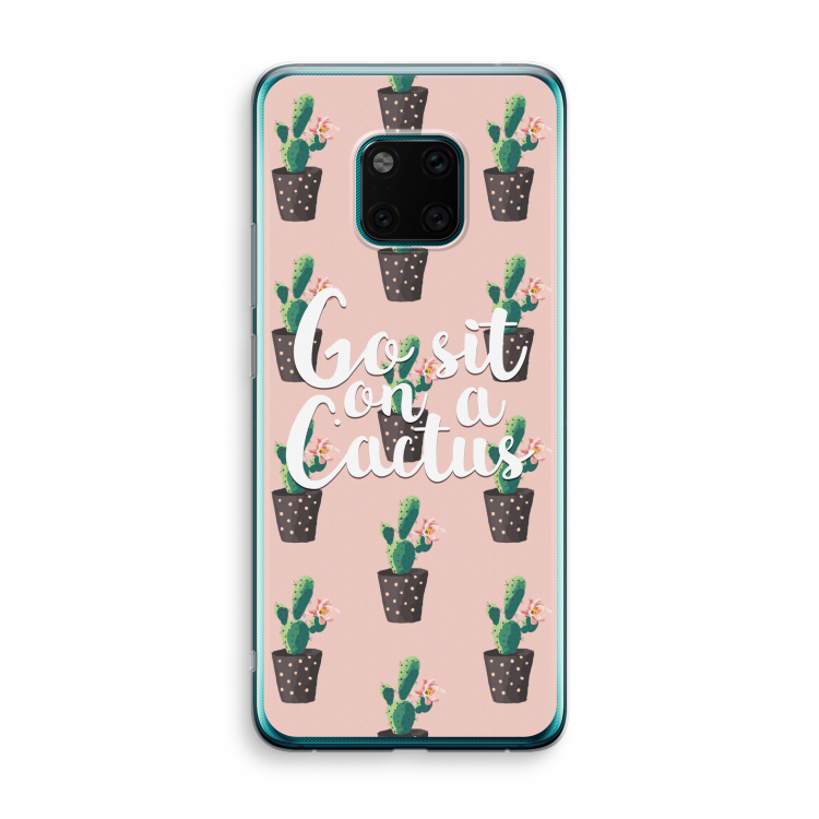 Cactus quote: Huawei Mate 20 Pro Transparant Hoesje