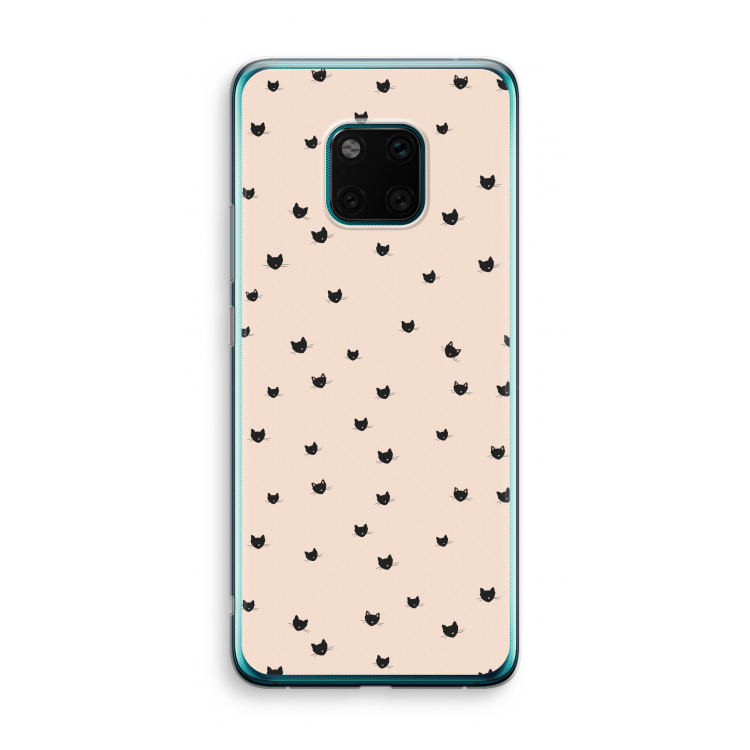 Kleine kattenkopjes: Huawei Mate 20 Pro Transparant Hoesje