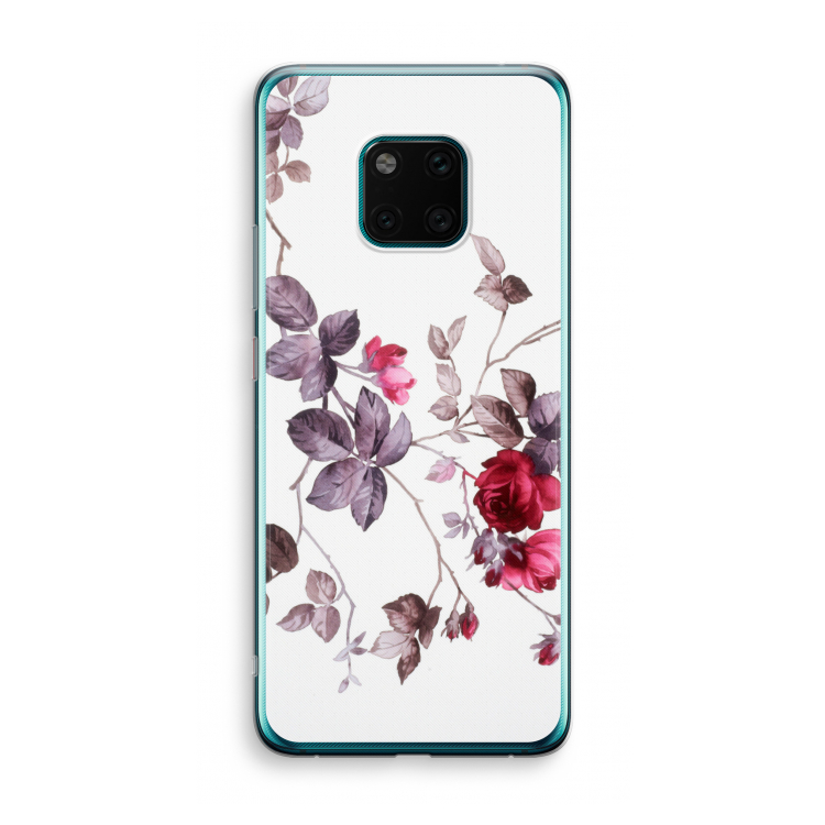 Mooie bloemen: Huawei Mate 20 Pro Transparant Hoesje