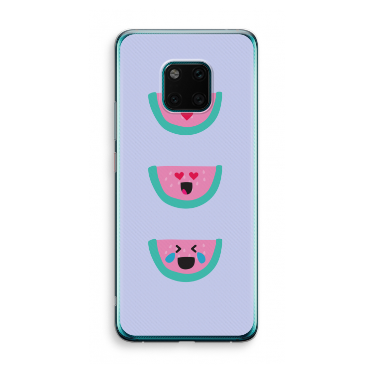 Smiley watermeloen: Huawei Mate 20 Pro Transparant Hoesje