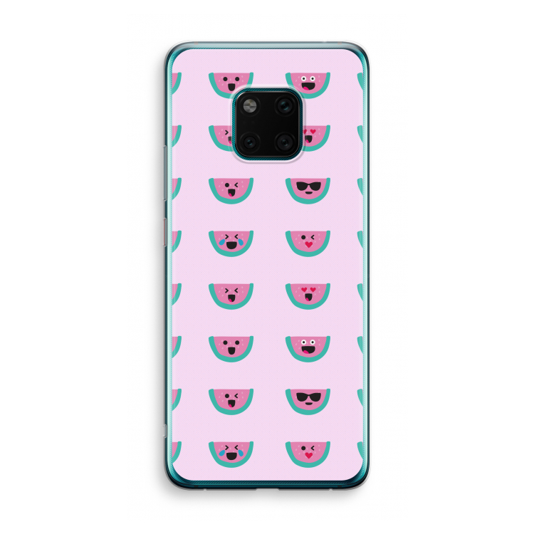 Smiley watermeloenprint: Huawei Mate 20 Pro Transparant Hoesje
