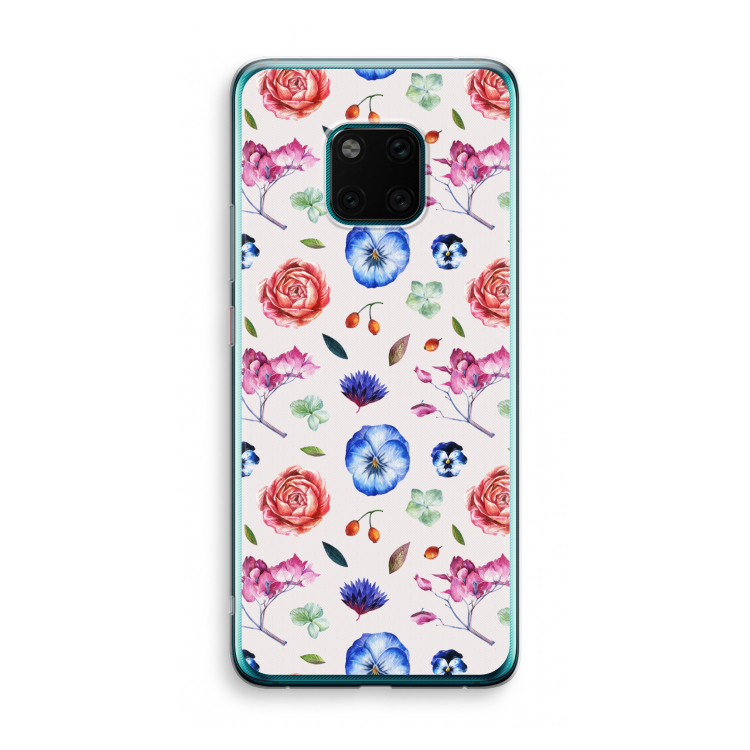 Bloemetjes: Huawei Mate 20 Pro Transparant Hoesje