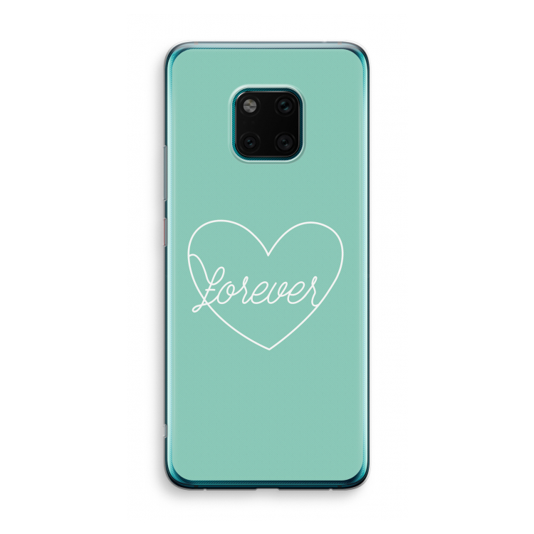 Forever heart pastel: Huawei Mate 20 Pro Transparant Hoesje