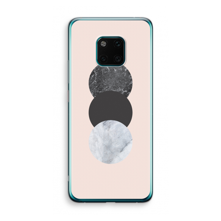Marmeren cirkels: Huawei Mate 20 Pro Transparant Hoesje