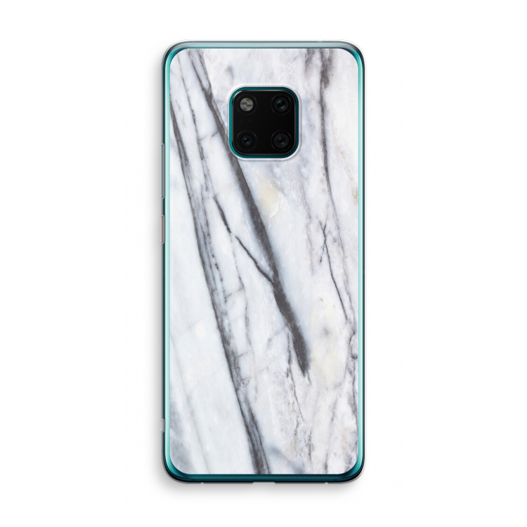 Gestreepte marmer: Huawei Mate 20 Pro Transparant Hoesje