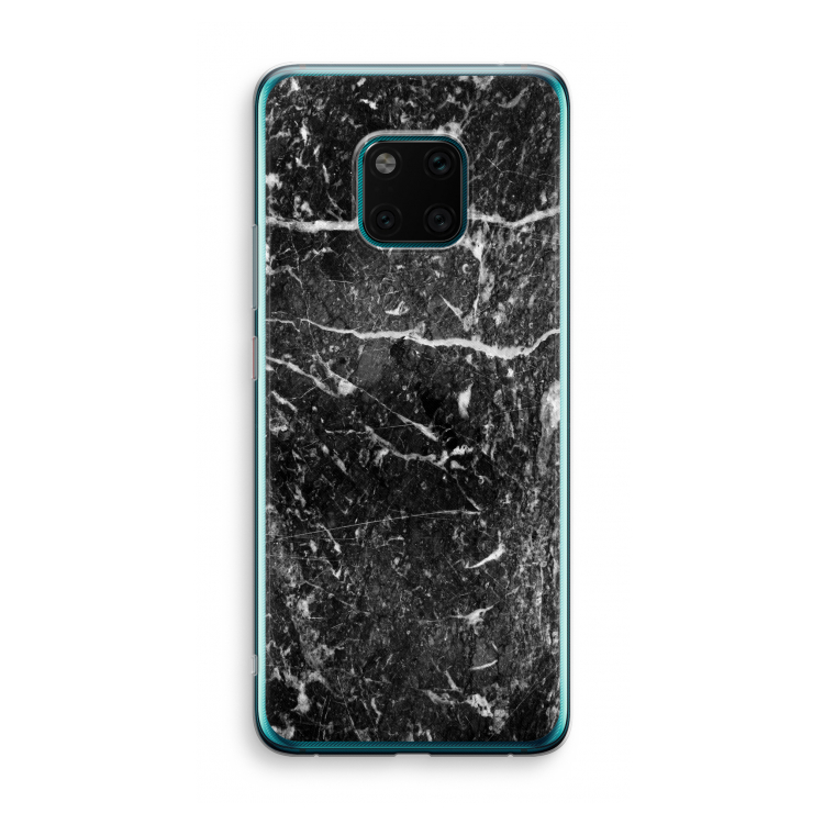Zwart marmer: Huawei Mate 20 Pro Transparant Hoesje