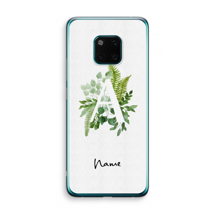 Green Brush: Huawei Mate 20 Pro Transparant Hoesje