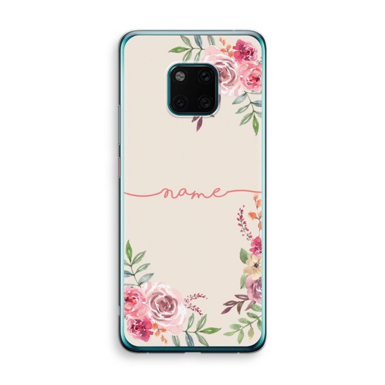 Rozen: Huawei Mate 20 Pro Transparant Hoesje