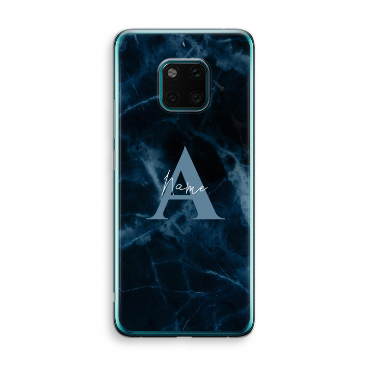 Midnight Marble: Huawei Mate 20 Pro Transparant Hoesje