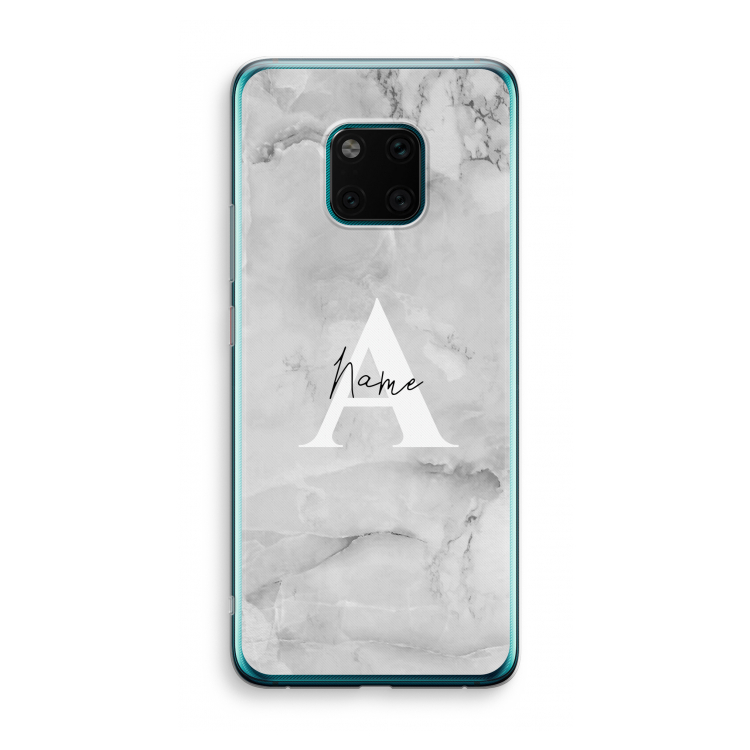 Ivory Marble: Huawei Mate 20 Pro Transparant Hoesje