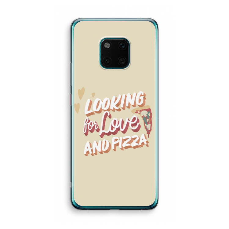 Pizza is the answer: Huawei Mate 20 Pro Transparant Hoesje