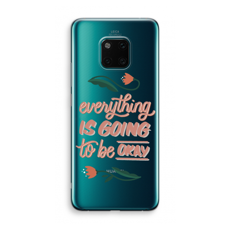 Optimistic flower girl: Huawei Mate 20 Pro Transparant Hoesje