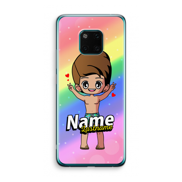 Chibi Maker man: Huawei Mate 20 Pro Transparant Hoesje