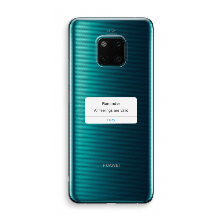 Reminder: Huawei Mate 20 Pro Transparant Hoesje