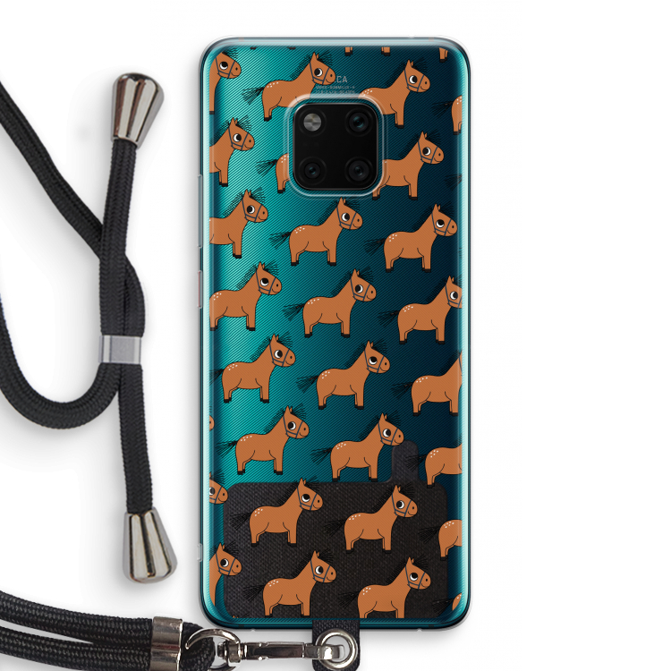 Pony: Huawei Mate 20 Pro Transparant Hoesje met koord