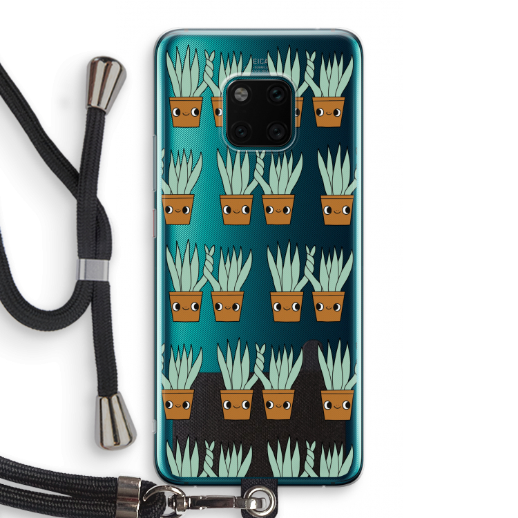 Sansevieria: Huawei Mate 20 Pro Transparant Hoesje met koord